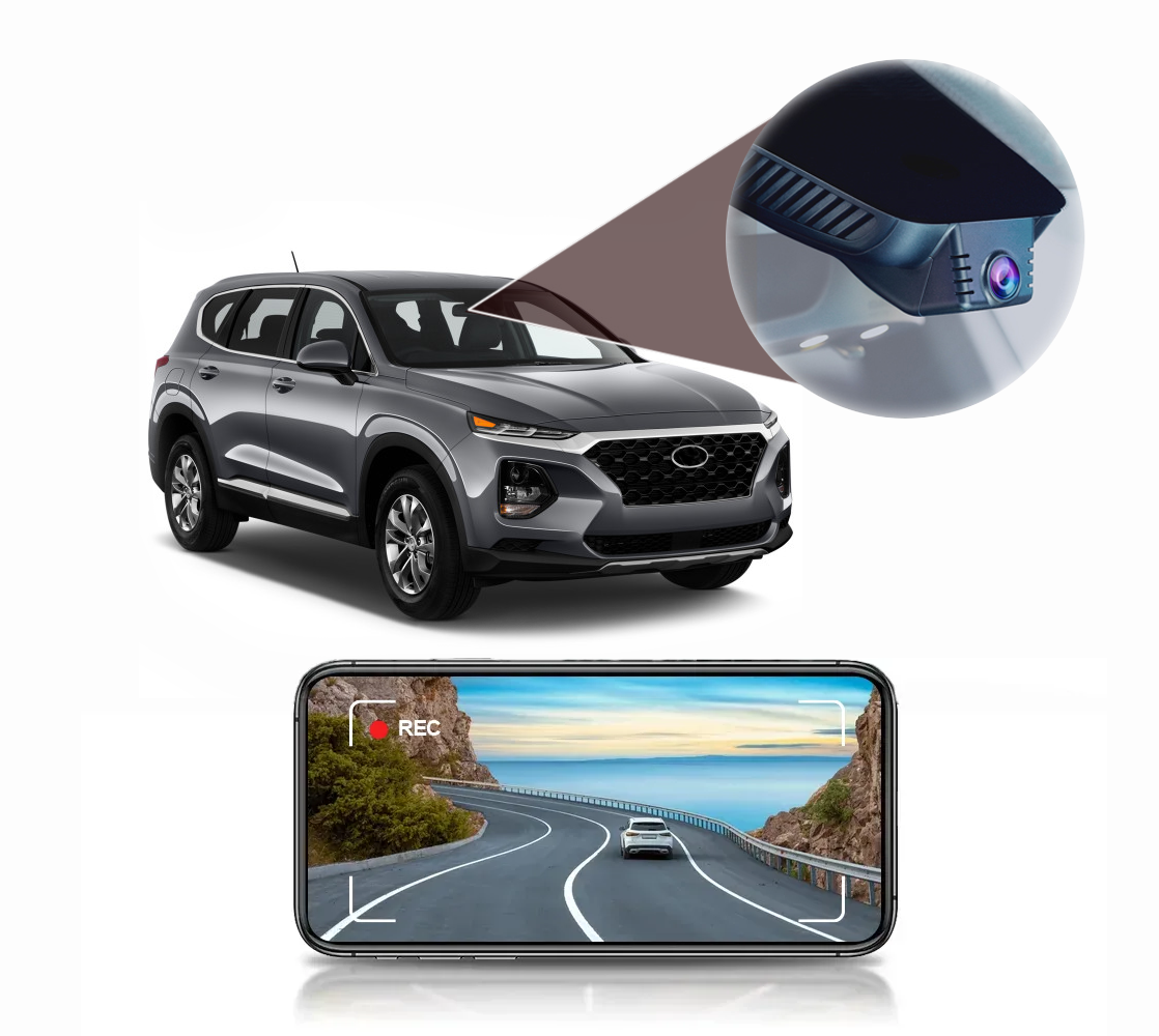 Hyundai Santa Fe 2019-2020 Dash Cam - Dash Cams by OE Witness